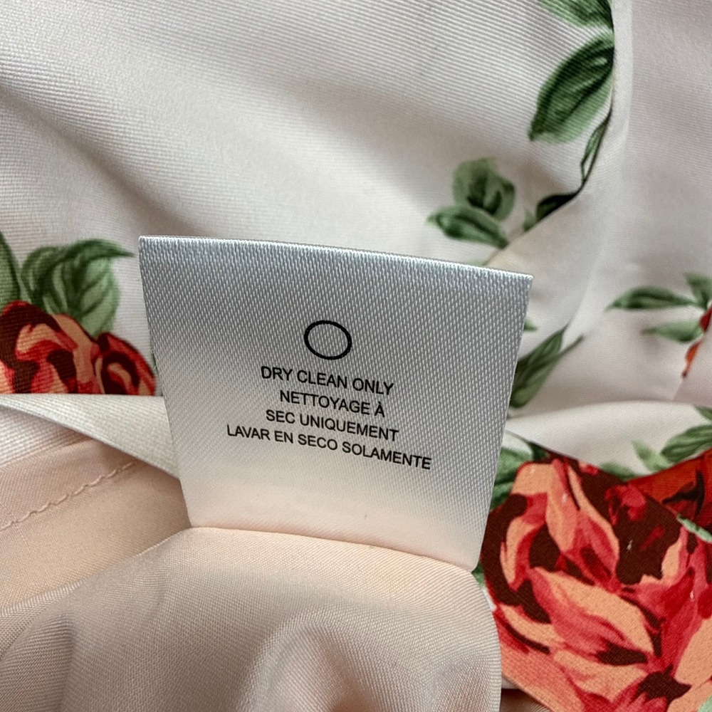 Sachin & Babi Anthropologie Nora Rose Dress Strapless Floral White Red Womens 2 - Picture 7 of 13